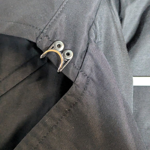 London Fog Hooded Trench Coat, Black, Size Small - Picture 3 of 11